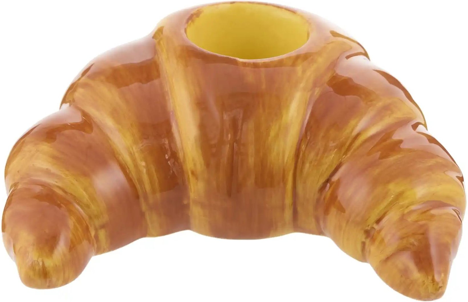 Kerzenleuchter Croissant ¦ braun ¦ Steingut ¦ Maße (cm): B: 8,5 H: 3,5 T: 7.0 Accessoires > Kerzen & Kerzenständer > K...