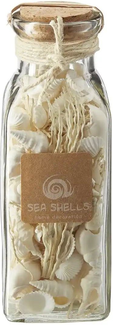 HOME STORY Muschelmix im Glas   ¦ creme ¦ Naturprodukte,Glas ¦ Maße (cm): B: 6,5 H: 19 T: 6.5 Accessoires > Dekoartikel ...