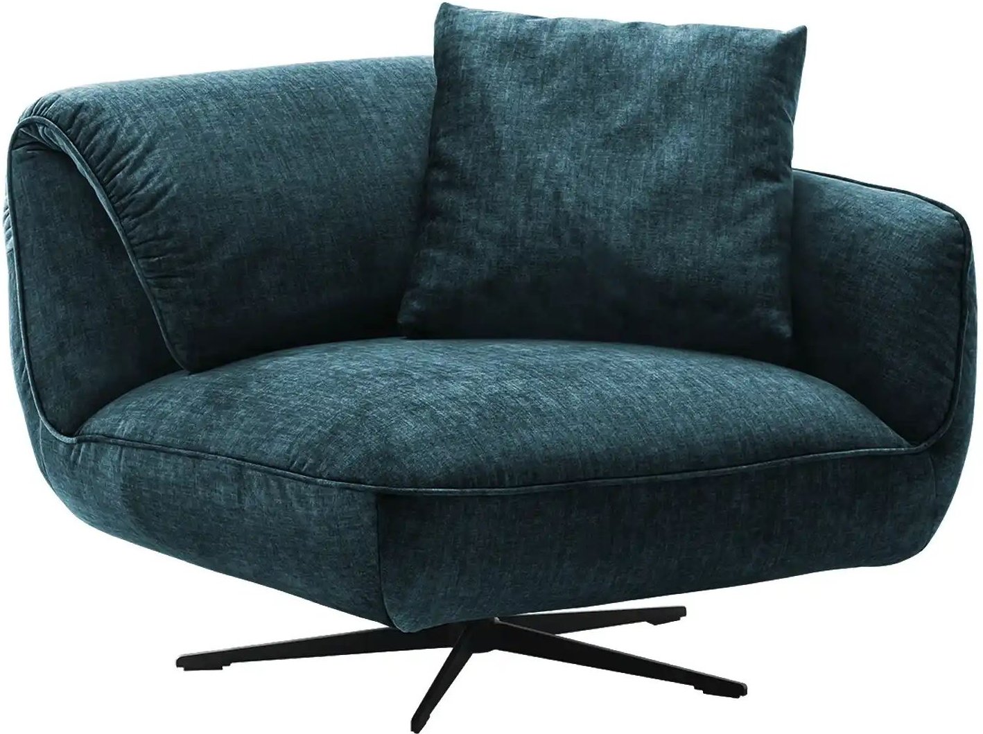 pop Drehsessel aus Flachgewebe Ventus ¦ blau ¦ Maße (cm): B: 101 H: 111 T: 98.0 Polstermöbel > Sessel > Fernsehsessel - ...