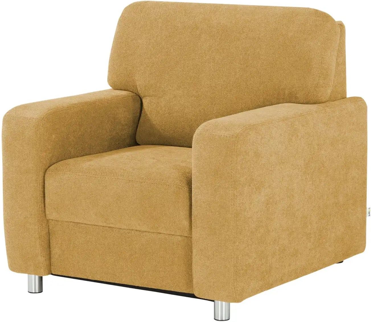 smart Sessel Valencia ¦ gelb ¦ Maße (cm): B: 88 H: 90 T: 93.0 Polstermöbel > Sessel > Relaxsessel - Höffner