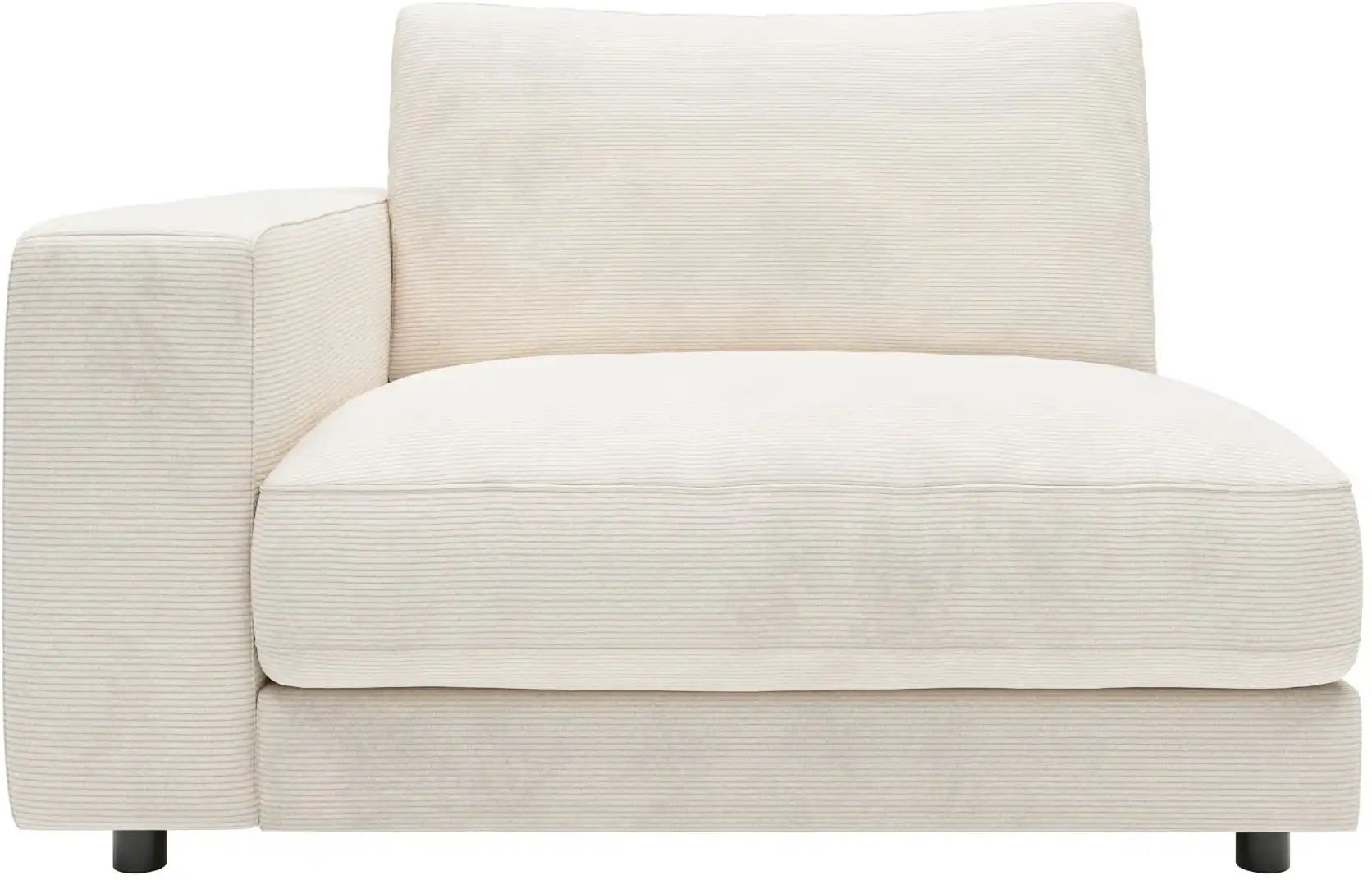 Jette Home Element Einsitzer Armlehne links in Feincord Sila ¦ weiß ¦ Maße (cm): B: 125 H: 85 T: 127.0 Polstermöbel > So...