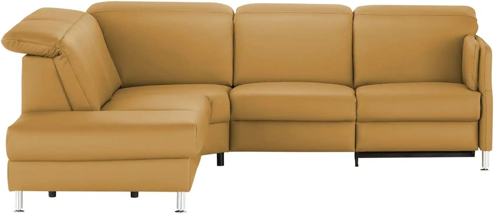 meinSofa Leder-Ecksofa Leon ¦ gelb ¦ Maße (cm): B: 259 H: 83 T: 236.0 Polstermöbel > Sofas > 3-Sitzer - Höffner