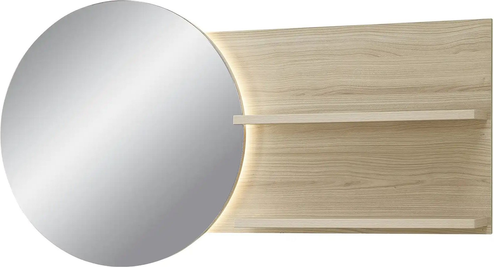 Thumbnail - Spiegel Pisa ¦ holzfarben ¦ Aluminium,Glas,Holzwerkstoff ¦ Maße (cm): B: 133 H: 70 T: 17.0 Garderoben & Kleiderstangen ...