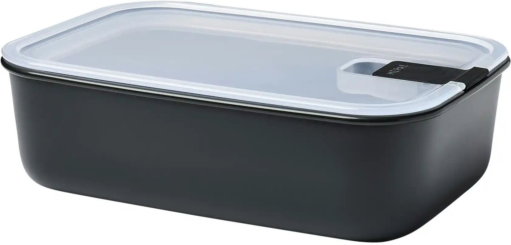 Mepal Frischhaltedose Easyclip ¦ schwarz ¦ Glas,Kunststoff ¦ Maße (cm): B: 23,8 H: 7 T: 16.7 Küchenzubehör & Helfer > K...
