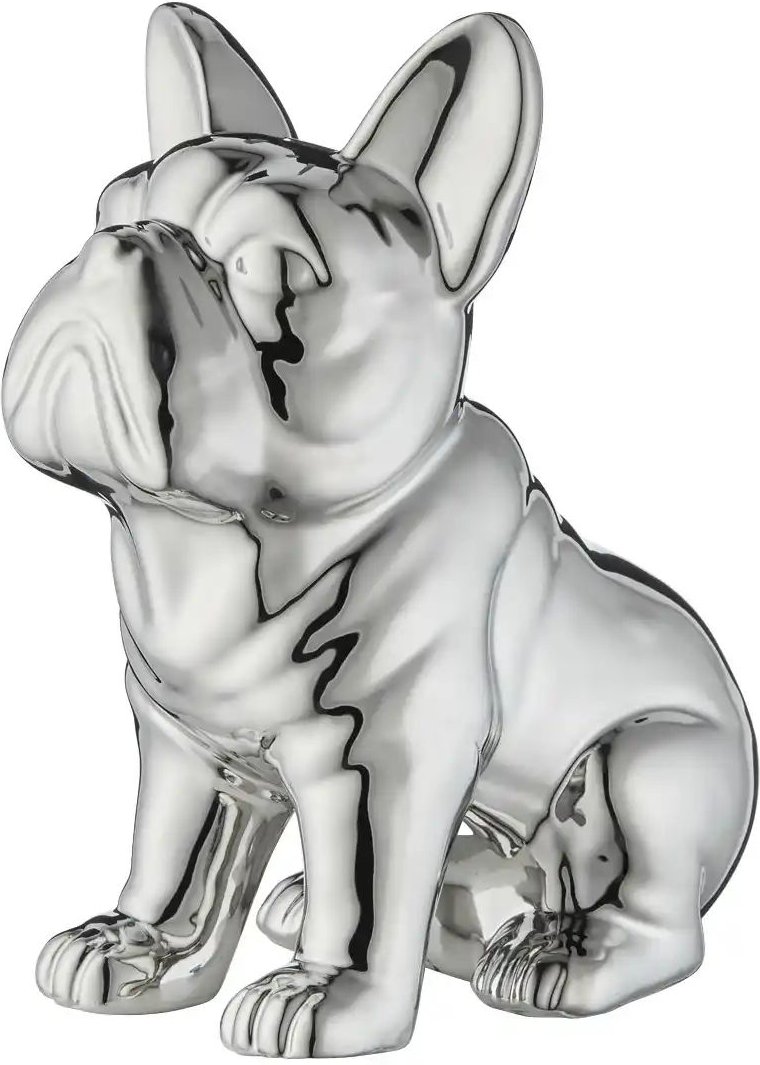 Deko Objekt Hund ¦ silber ¦ Porzellan ¦ Maße (cm): B: 18 H: 22 T: 12.0 Accessoires > Dekoartikel - Höffner