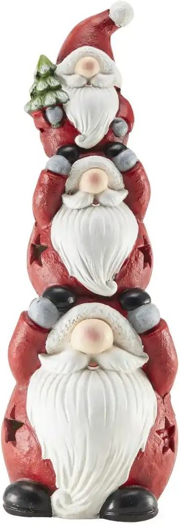 HOME STORY LED Figur 3 Weihnachtsmänner ¦ rot ¦ Magnesia ¦ Maße (cm): B: 15 H: 43,5 T: 15.0 Weihnachten - Höffner