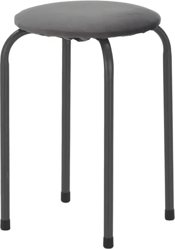 Hocker stapelbar Giovanni ¦ grau ¦ Maße (cm): B: 30 H: 45 T: 30.0 Polstermöbel > Hocker - Höffner