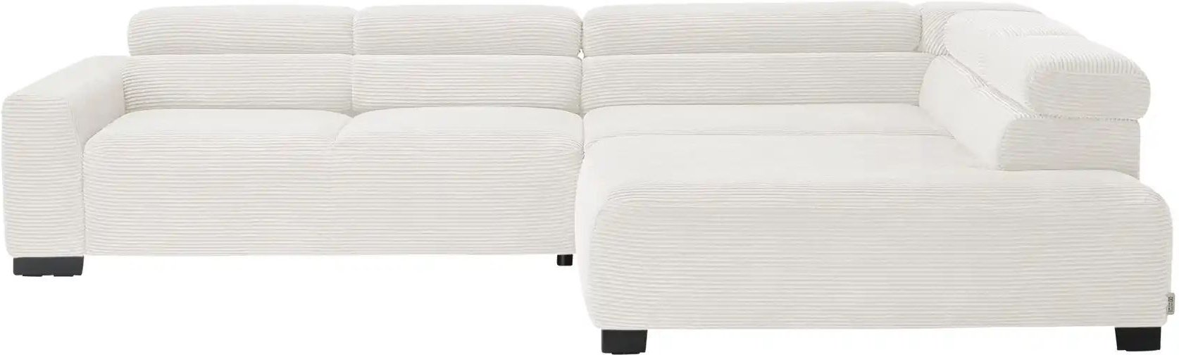 Jette Home Ecksofa aus Cord Jette Flirt ¦ weiß ¦ Maße (cm): B: 311 H: 84 T: 219.0 Polstermöbel > Sofas > 3-Sitzer - Höff...