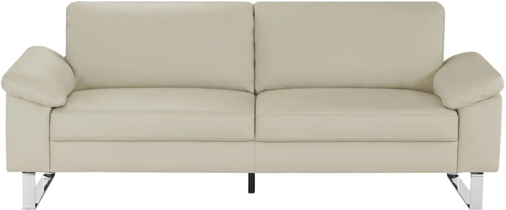 Max Schelling Ledersofa mit Kufengestell Maximum ¦ creme ¦ Maße (cm): B: 224 H: 89 T: 97.0 Polstermöbel > Sofas > 3-Sitz...