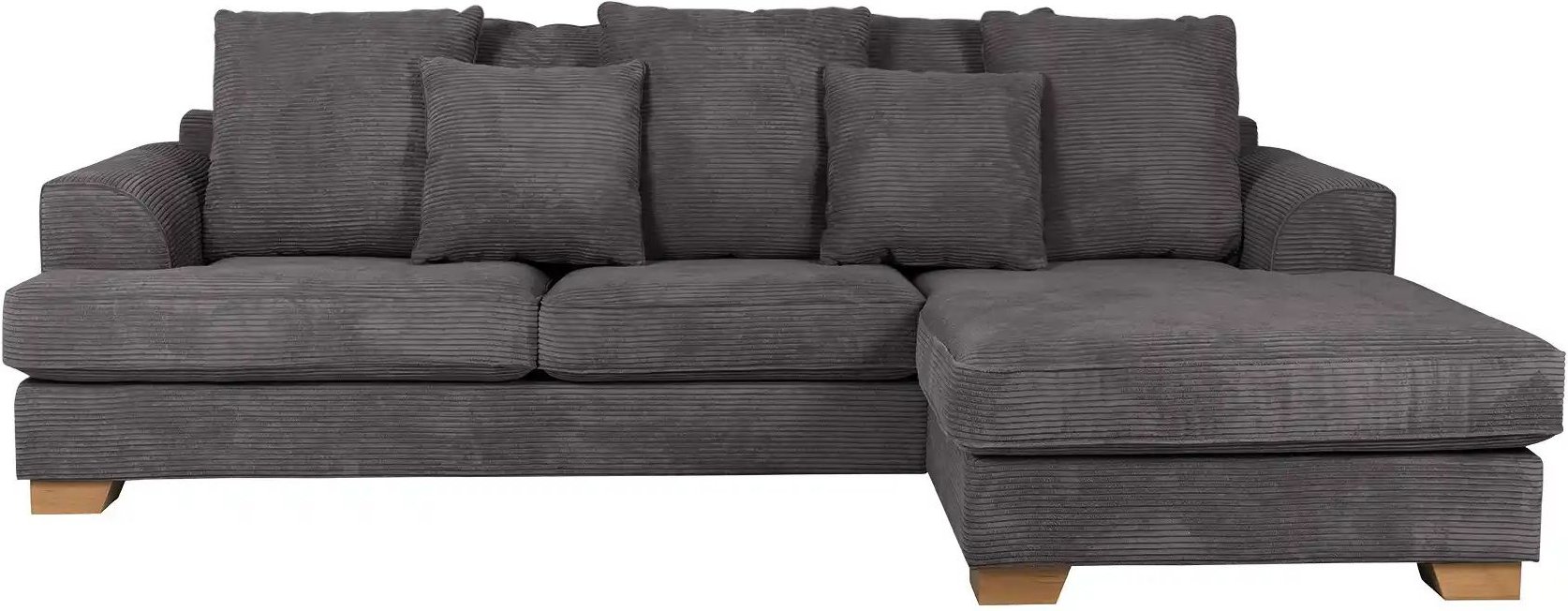 SOHO Ecksofa  Franka ¦ grau ¦ Maße (cm): B: 268 H: 87 T: 161.0 Polstermöbel > Sofas > 3-Sitzer - Höffner