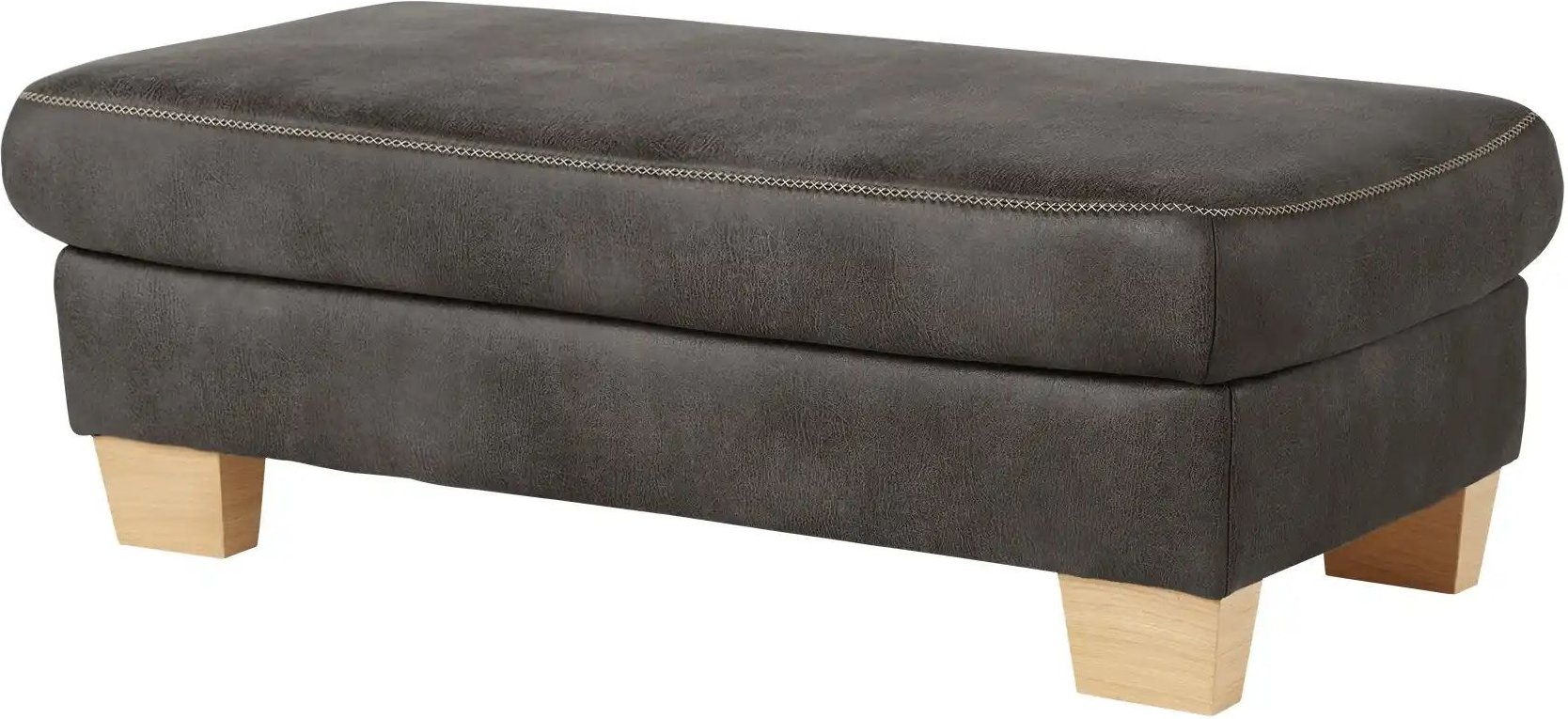 Mein Sofa bold XXL - Hocker Beata ¦ grau ¦ Maße (cm): B: 130 H: 45 T: 65.0 Polstermöbel > Hocker - Höffner