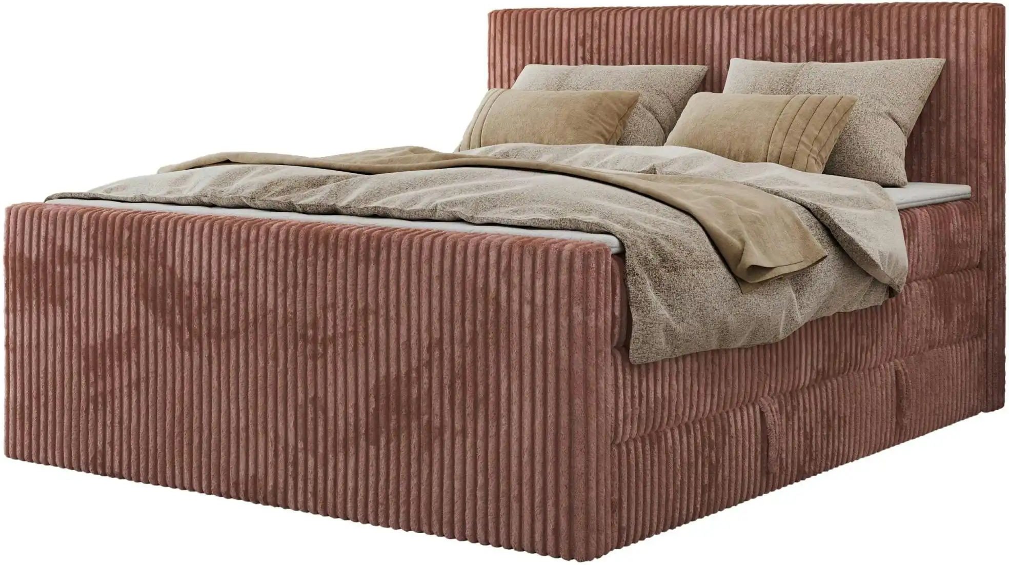 Boxspringbett mit Bettkasten Tiliano King Duo ¦ rosa/pink ¦ Maße (cm): B: 184 H: 119 Betten > Boxspringbetten - Höffner