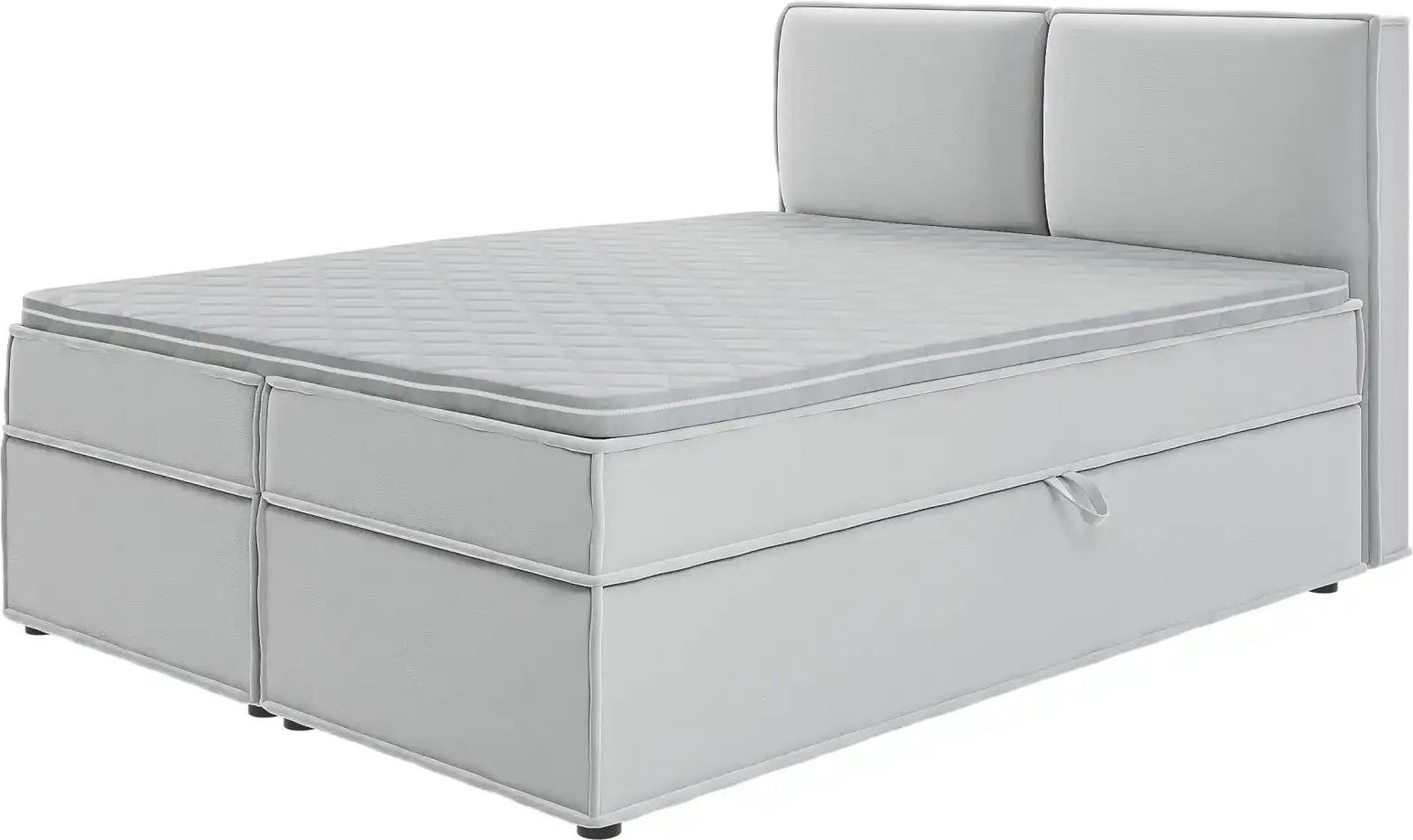 Thumbnail - Boxspringbett ¦ silber ¦ Maße (cm): B: 160 H: 103 Betten > Boxspringbetten - Höffner
