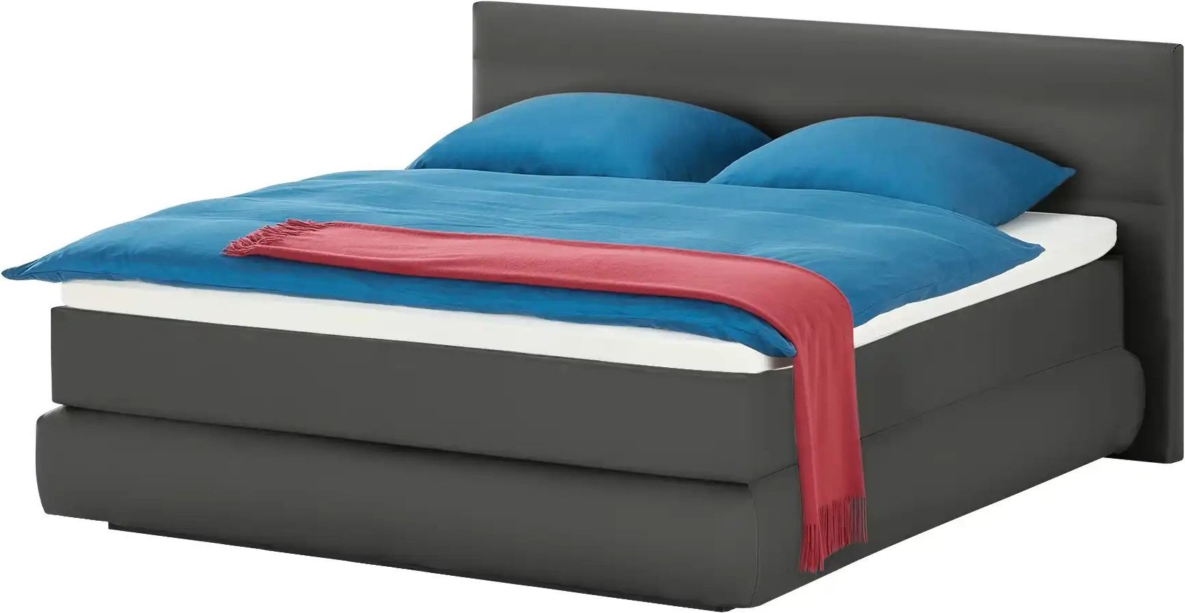 Wohnwert Boxspringbett  Dormian Bolge Low ¦ grau ¦ Maße (cm): B: 200 H: 102 Betten > Boxspringbetten - Höffner