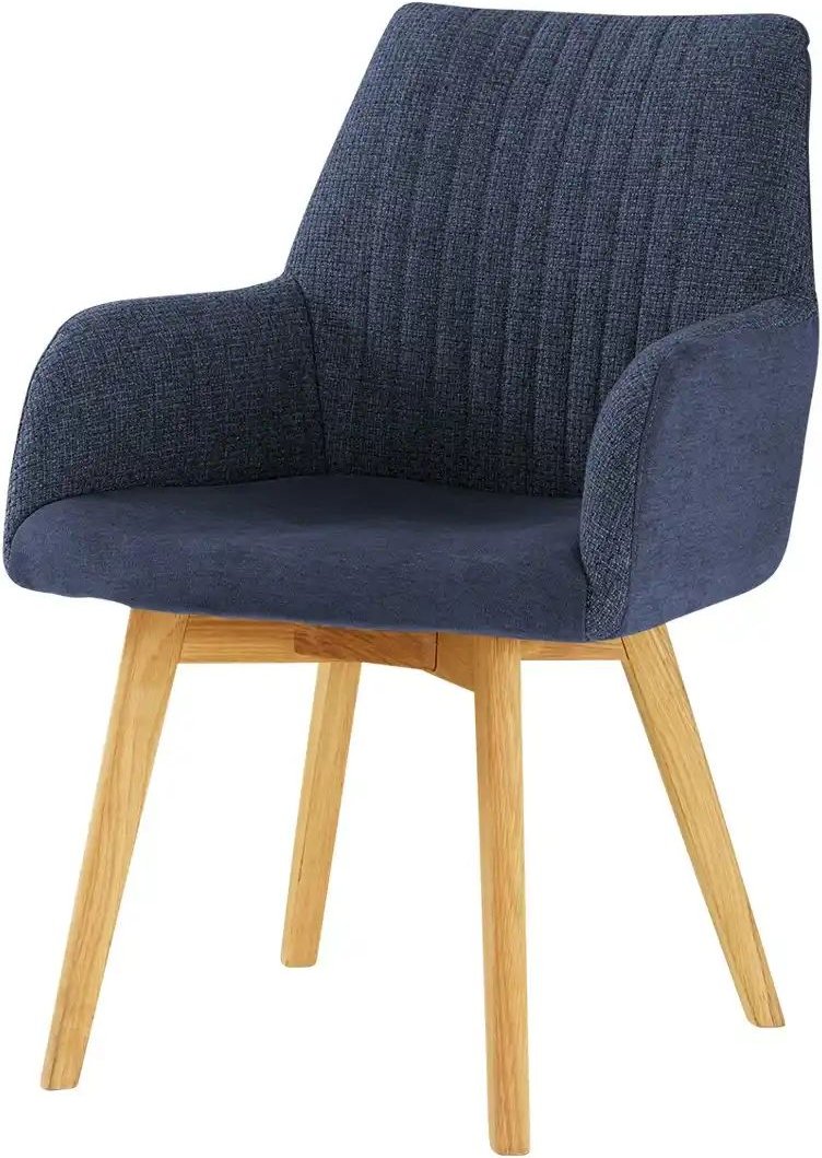 Woodford Esszimmerstuhl mit Massivholzgestell Menda ¦ blau ¦ Maße (cm): B: 59 H: 87 T: 61.0 Stühle > Esszimmerstühle > E...