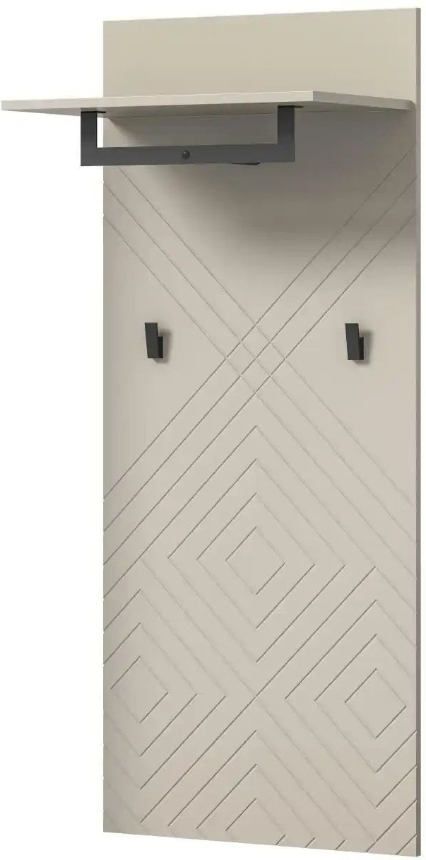 Garderobenpaneel Notes ¦ beige ¦ Holzwerkstoff ¦ Maße (cm): B: 60 H: 140 T: 35.0 Garderoben & Kleiderstangen > Wandgard...