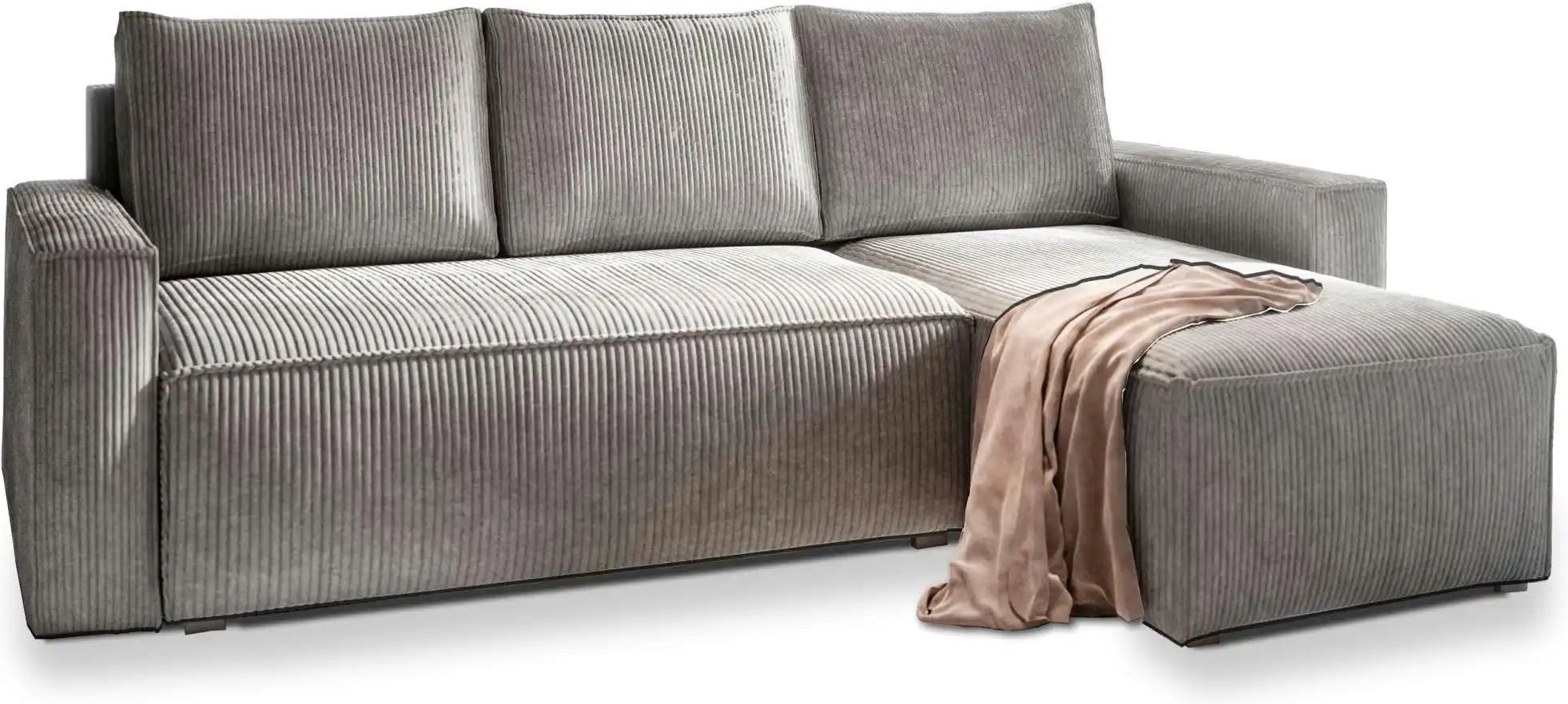 MASSENO Ecksofa mit Schlaffunktion Potaro ¦ grau ¦ Maße (cm): B: 230 H: 85 Polstermöbel > Sofas > Ecksofas - Höffner