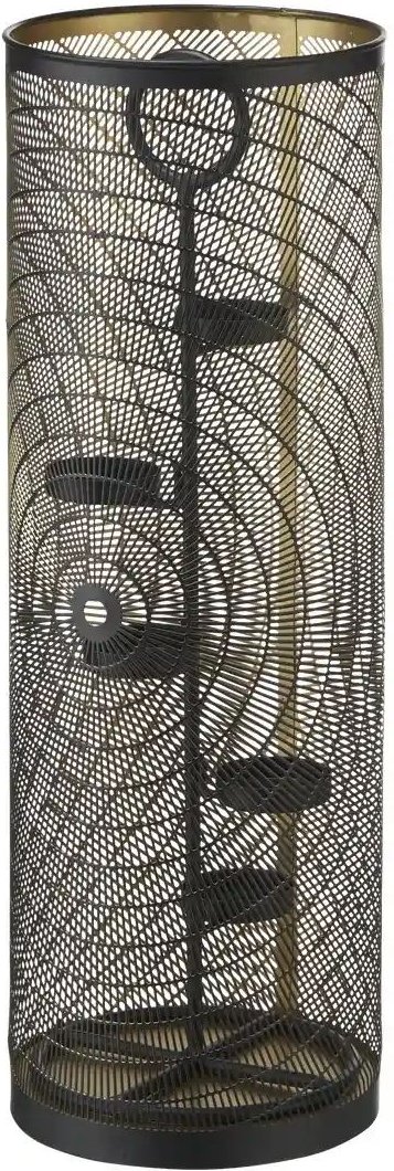 HOME STORY 5er Teelichthalter ¦ schwarz ¦ Eisen ¦ Maße (cm): H: 50 Ø: 17 Accessoires > Kerzen & Kerzenständer > Teeli...