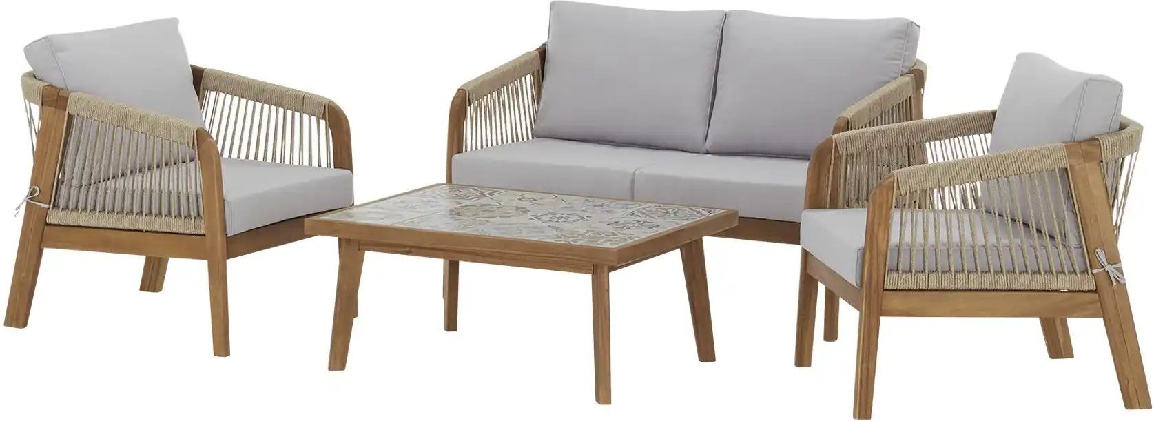 Sofa-Set Venezia ¦ holzfarben Garten > Gartenmöbel > Gartenmöbelsets - Höffner