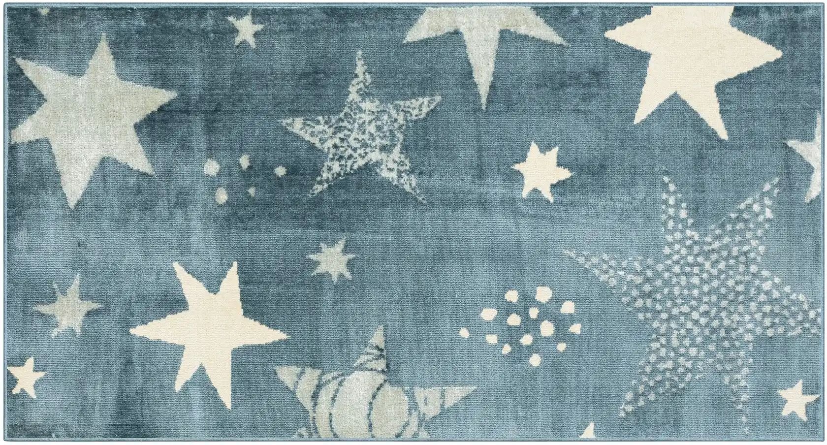 Thumbnail - KJUT Webteppich Star ¦ blau ¦ Synthetische Fasern ¦ Maße (cm): B: 80 Teppiche > Kinderteppiche - Höffner