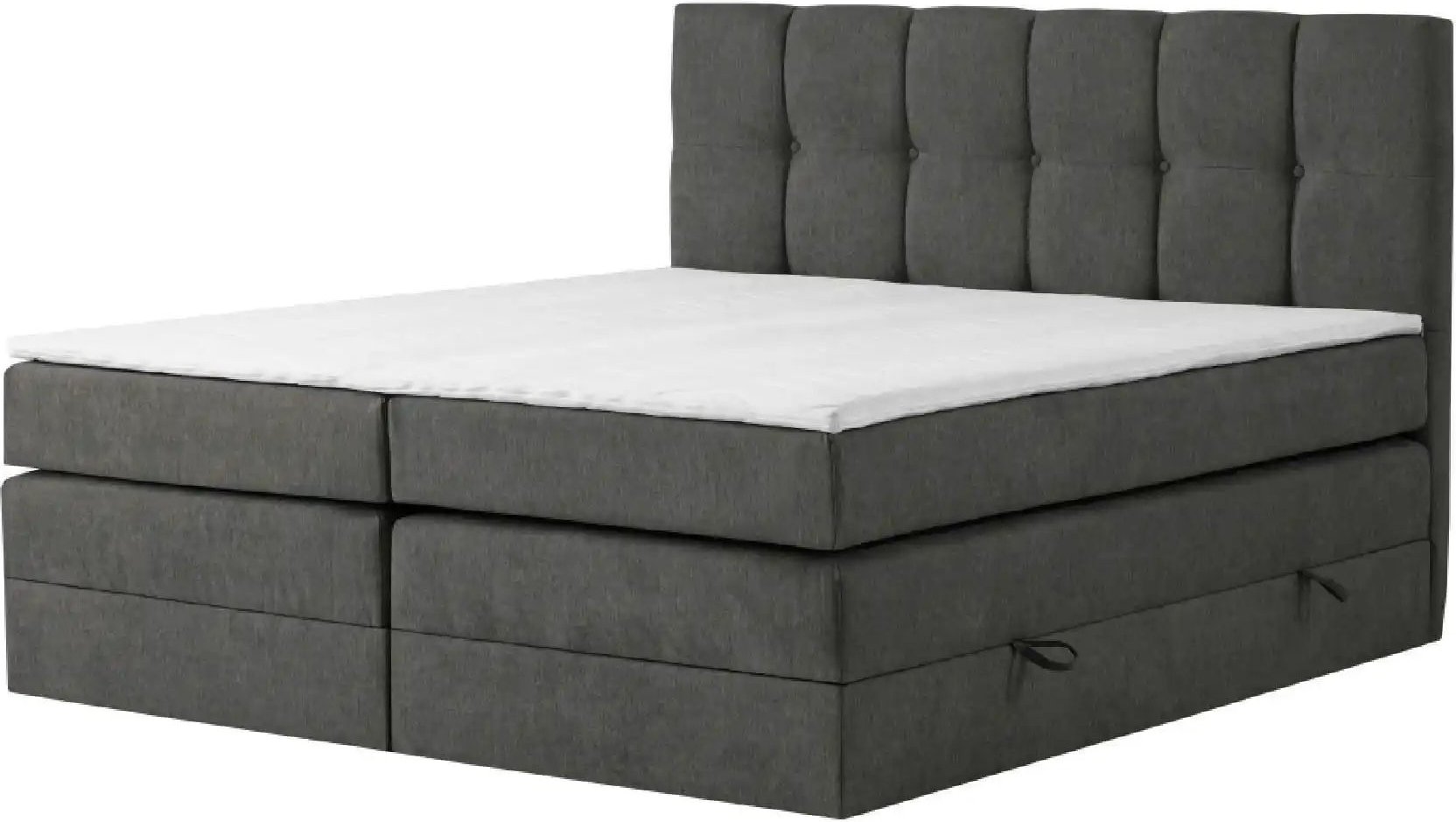 Boxspringbett mit Bettkasten Leeds ¦ grau Betten > Boxspringbetten - Höffner