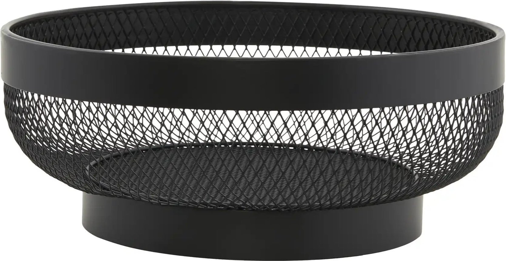 Justinus Obstkorb LifeStyle ¦ schwarz ¦ Metall ¦ Maße (cm): H: 9,5 Ø: 25 Küchenzubehör & Helfer > Brot Aufbewahrung - ...