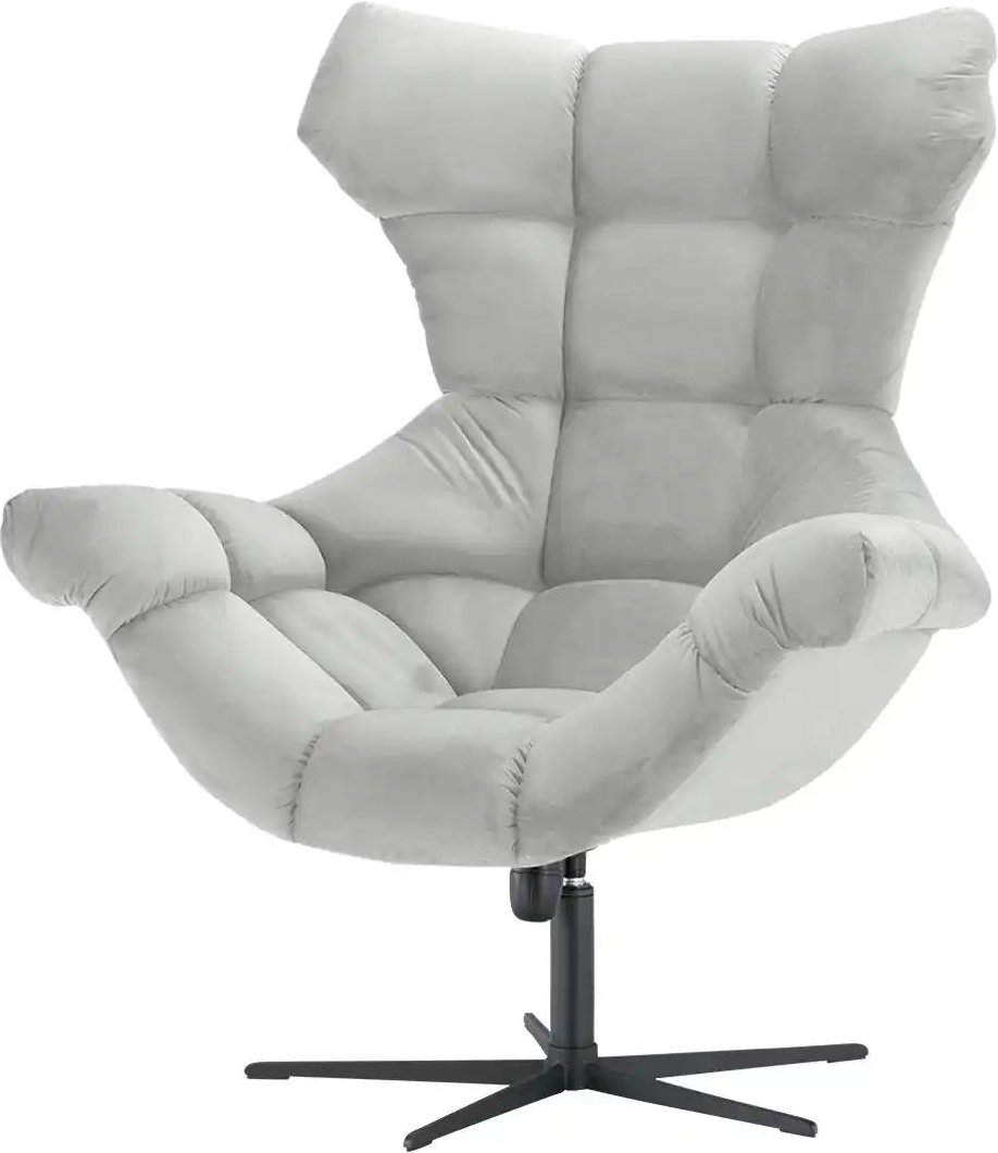 switch Sessel aus Samt Sensi ¦ grau ¦ Maße (cm): B: 103 H: 119 T: 84.0 Polstermöbel > Sessel > Relaxsessel - Höffner