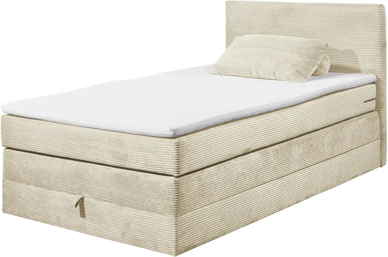 Boxspringbett Lumb ¦ creme ¦ Maße (cm): B: 141 H: 107 T: 209.0 Betten > Boxspringbetten - Höffner