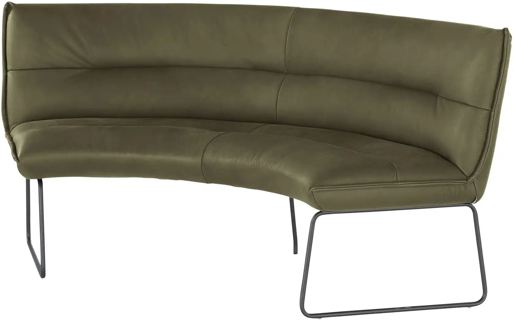 KOINOR Rundbank Leder Essay ¦ grün ¦ Maße (cm): B: 194 H: 89 T: 92.0 Bänke > Einzelbänke - Höffner