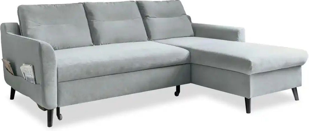 Thumbnail - Miuform Ecksofa mit Schlaffunktion Stylish Stan ¦ blau ¦ Maße (cm): B: 224 H: 90 Polstermöbel > Sofas > Ecksofas - Höffn...