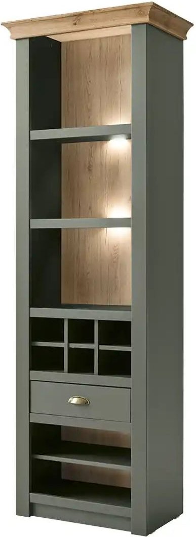 Regal Florentina ¦ grün ¦ Maße (cm): B: 68 H: 207 T: 45.0 Regale > Standregale - Höffner