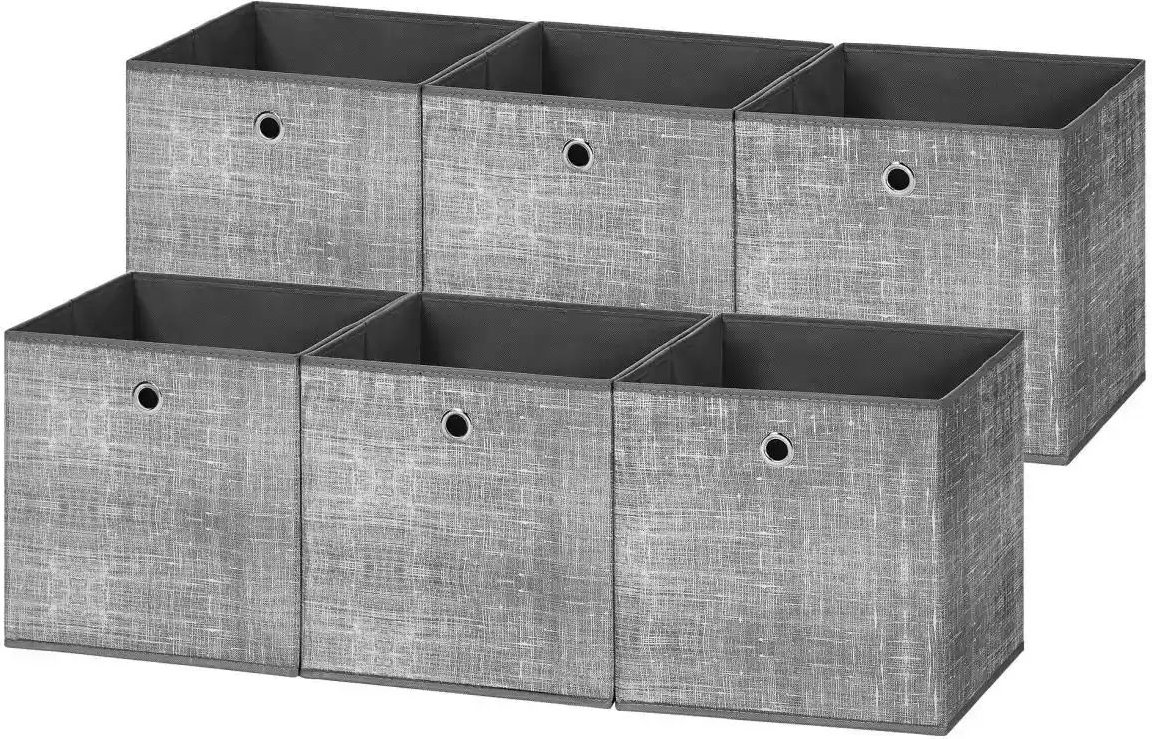 Aufbewahrungsbox 6er-Set ¦ grau ¦ Polypropylen ¦ Maße (cm): B: 30 H: 30 Aufbewahrung > Aufbewahrungsboxen - Höffner