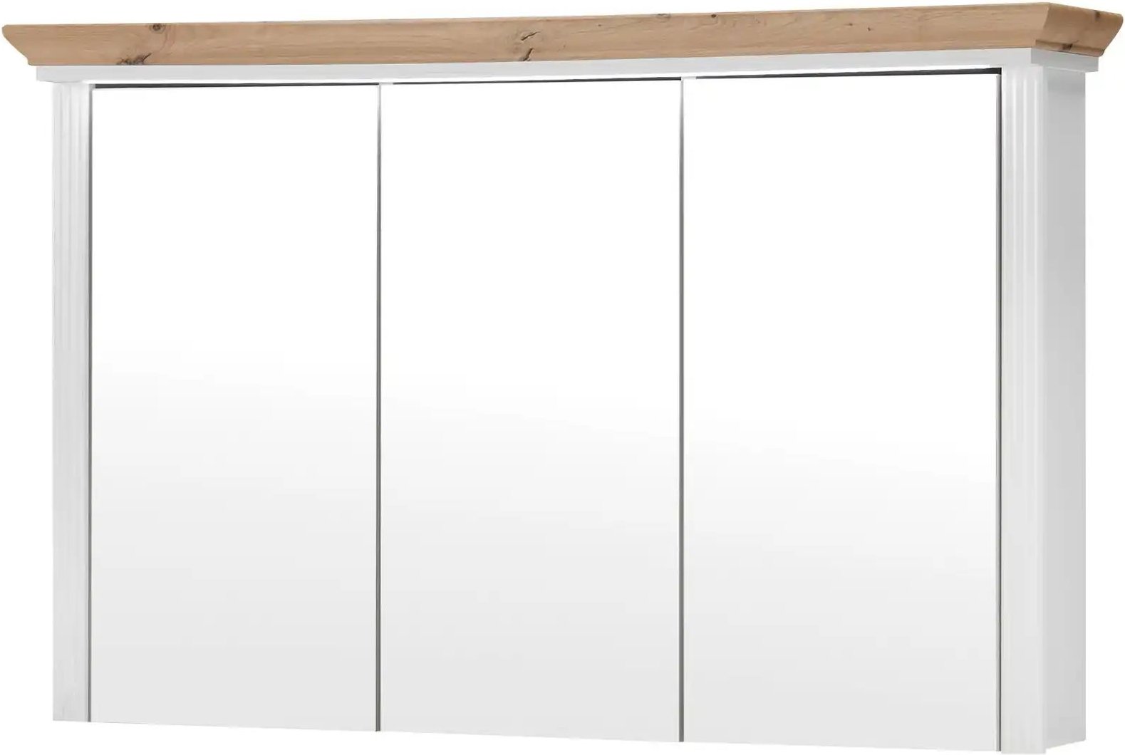 Spiegelschrank 3-türig Varese ¦ weiß ¦ Maße (cm): B: 116 H: 74 T: 25.0 Schränke > Badschränke > Spiegelschränke - Höffne...