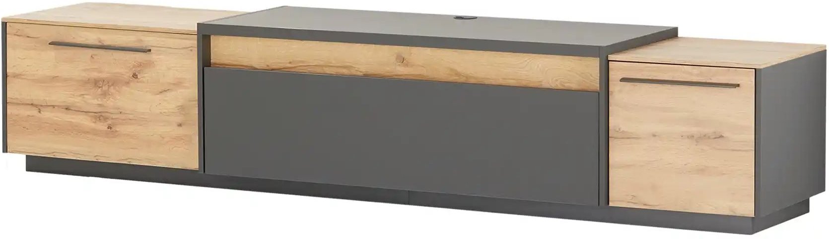 TV Lowboard Light Line 10 ¦ grau ¦ Maße (cm): B: 250 H: 50 T: 50.0 Kommoden & Sideboards > Lowboards - Höffner