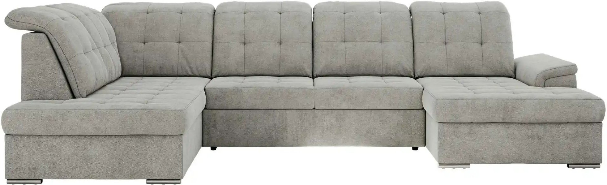 Wohnlandschaft mit Schlaffunktion Madrito ¦ grau ¦ Maße (cm): B: 323 H: 89 Polstermöbel > Sofas > Wohnlandschaften - Höf...