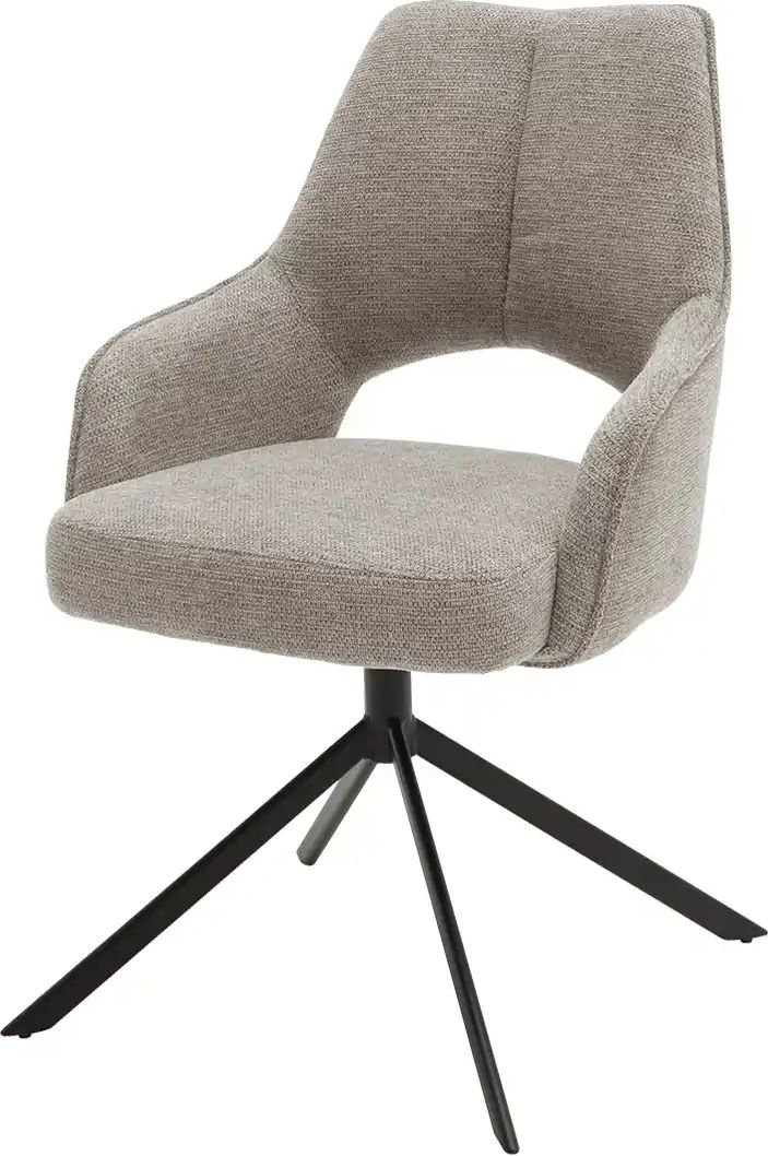 Armlehnstuhl drehbar Gory ¦ beige ¦ Maße (cm): B: 57 H: 89 T: 66.0 Stühle > Esszimmerstühle > Esszimmerstühle mit Armleh...