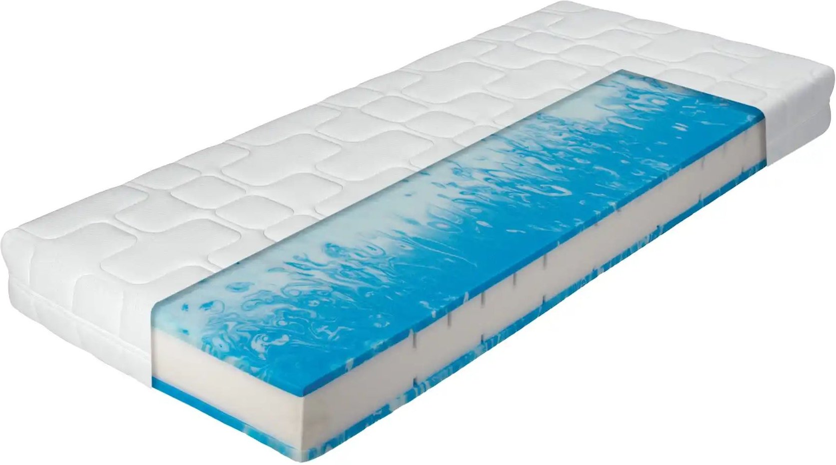 Gel-/Komfortschaum-Matratze  Duo Gel Comfort ¦ weiß ¦ Maße (cm): B: 90 H: 20 Matratzen & Zubehör > Matratzen-Arten > Sch...