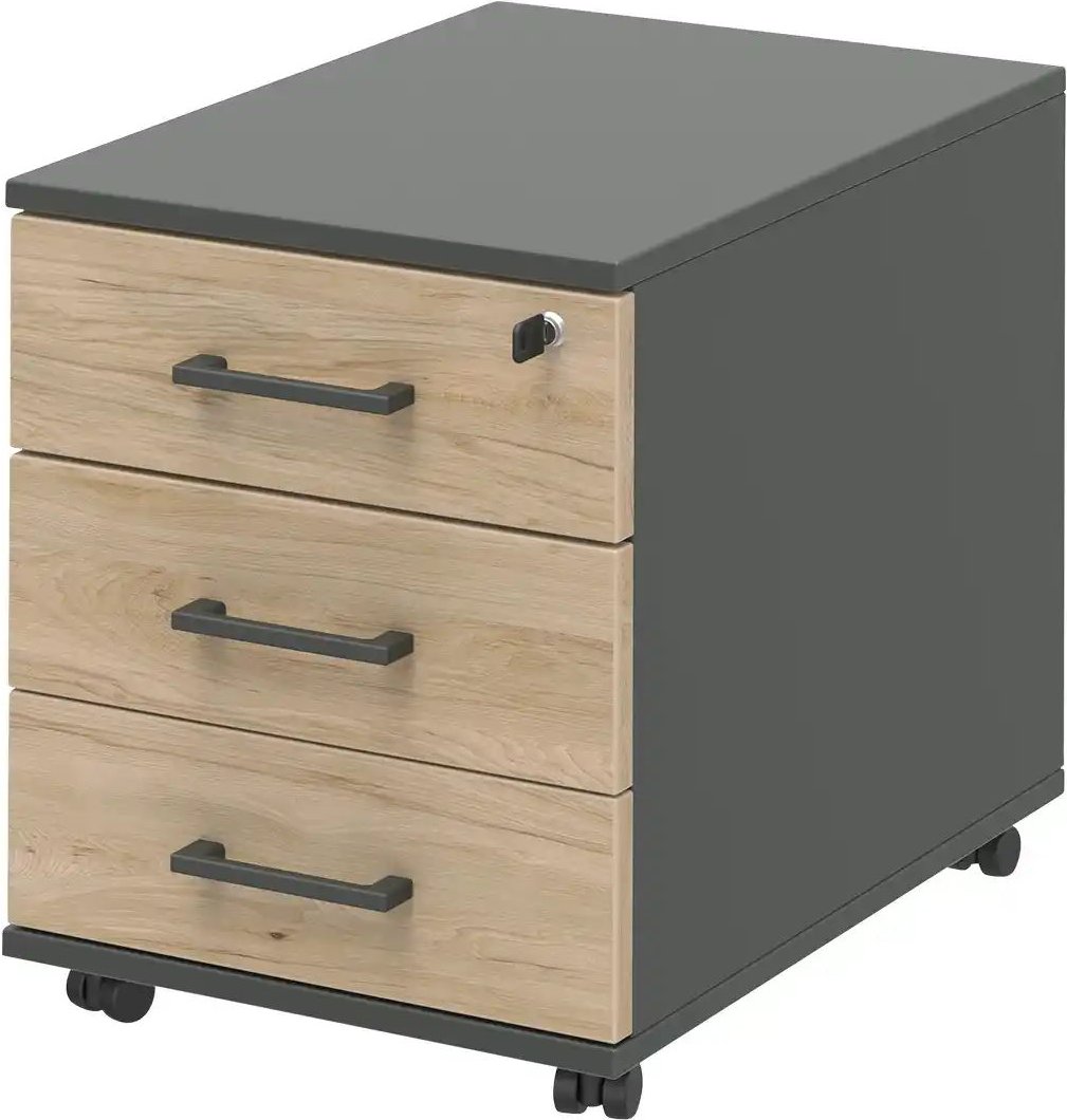 Thumbnail - Rollcontainer home.office ¦ holzfarben ¦ Maße (cm): B: 42,5 H: 55 T: 50.0 Schränke > Container - Höffner