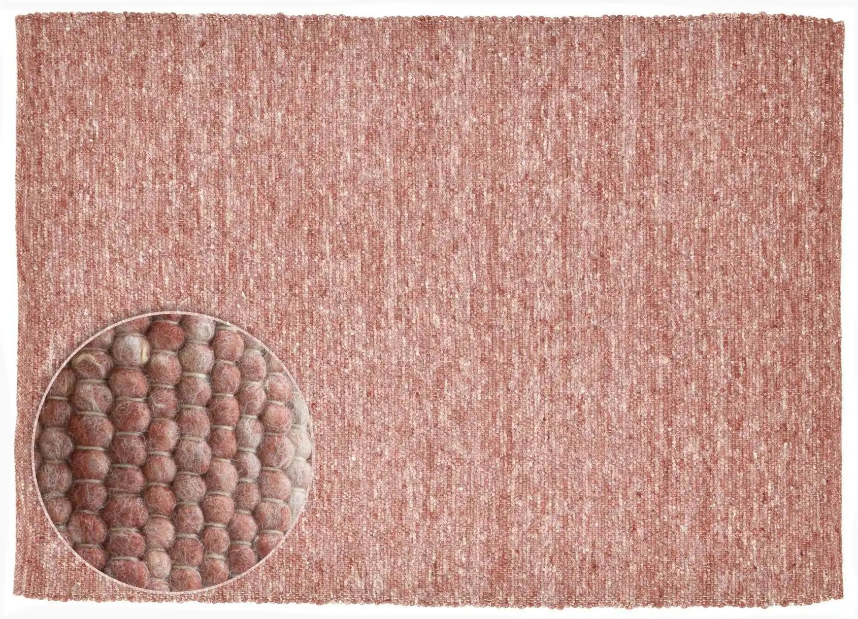 Thumbnail - THEKO Handwebteppich Alpen ¦ rot ¦ Wolle ¦ Maße (cm): B: 120 H: 1,2 Teppiche > Wohnteppiche - Höffner