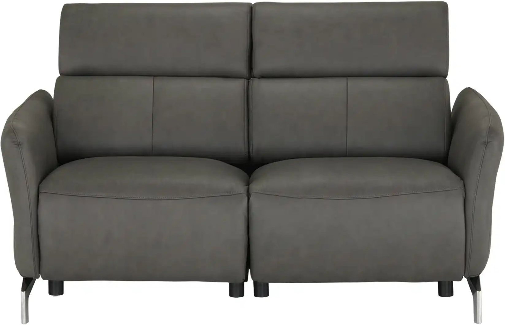Thumbnail - uno Ledersofa 2-sitzig Messina ¦ grau ¦ Maße (cm): B: 158 H: 98 T: 101.0 Polstermöbel > Sofas > 2-Sitzer - Höffner