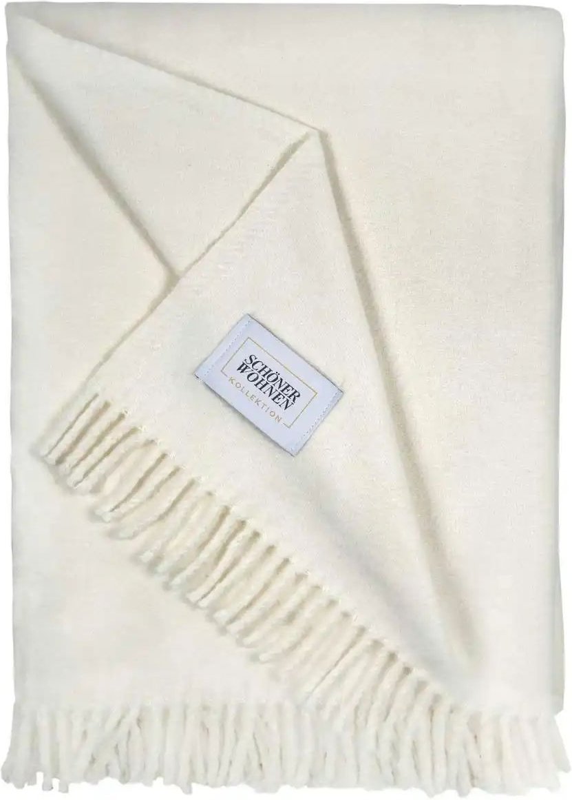 SCHÖNER WOHNEN Kollektion Wohndecke ¦ creme ¦ Baumwollmischgewebe ¦ Maße (cm): B: 140 Dekokissen & Decken > Kuscheldec...