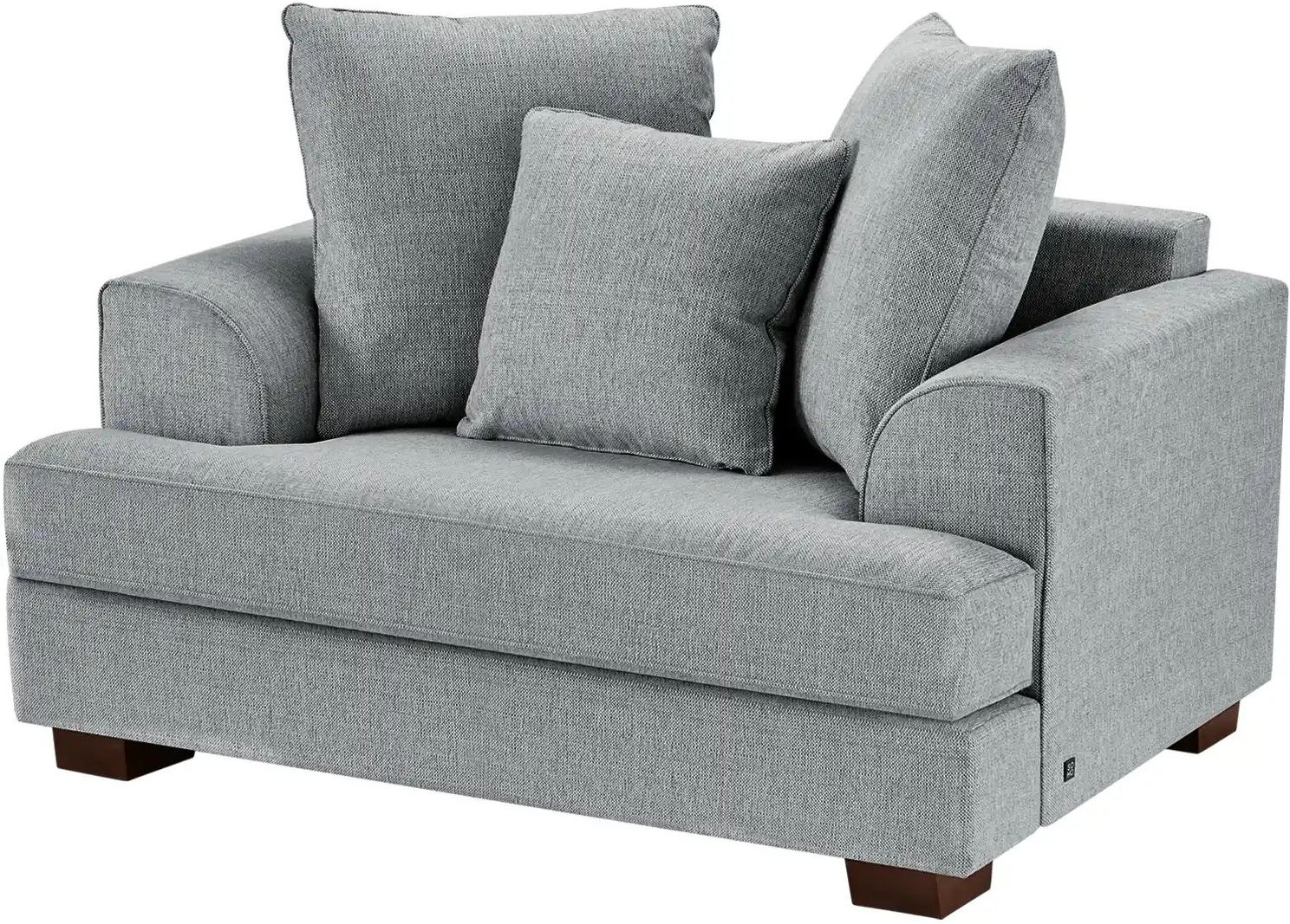 SOHO Sessel Franka ¦ grau ¦ Maße (cm): B: 136 H: 87 T: 103.0 Polstermöbel > Sessel > Lounge Sessel - Höffner