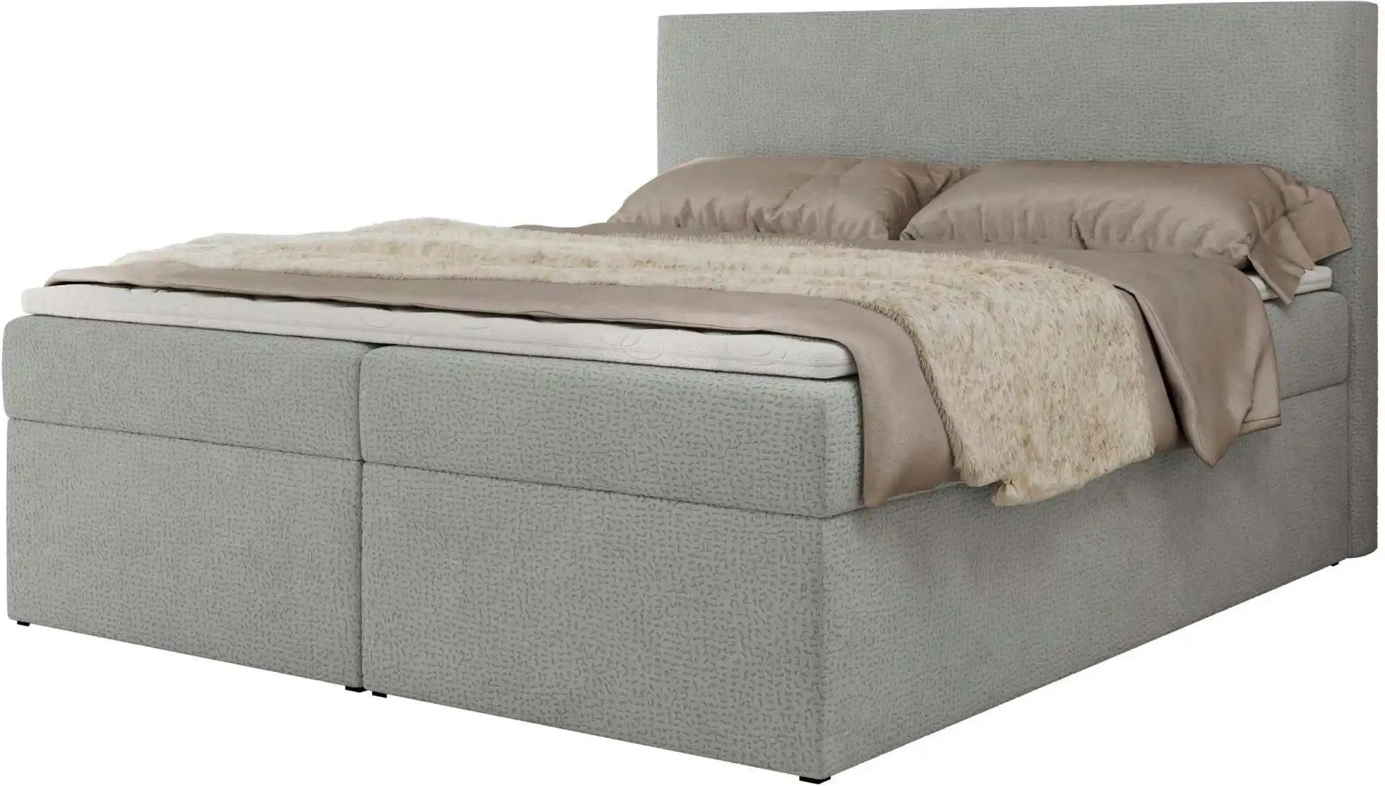 Boxbett mit Bettkasten Jaguar ¦ grau ¦ Maße (cm): B: 184 H: 119 Betten > Komfortbetten - Höffner
