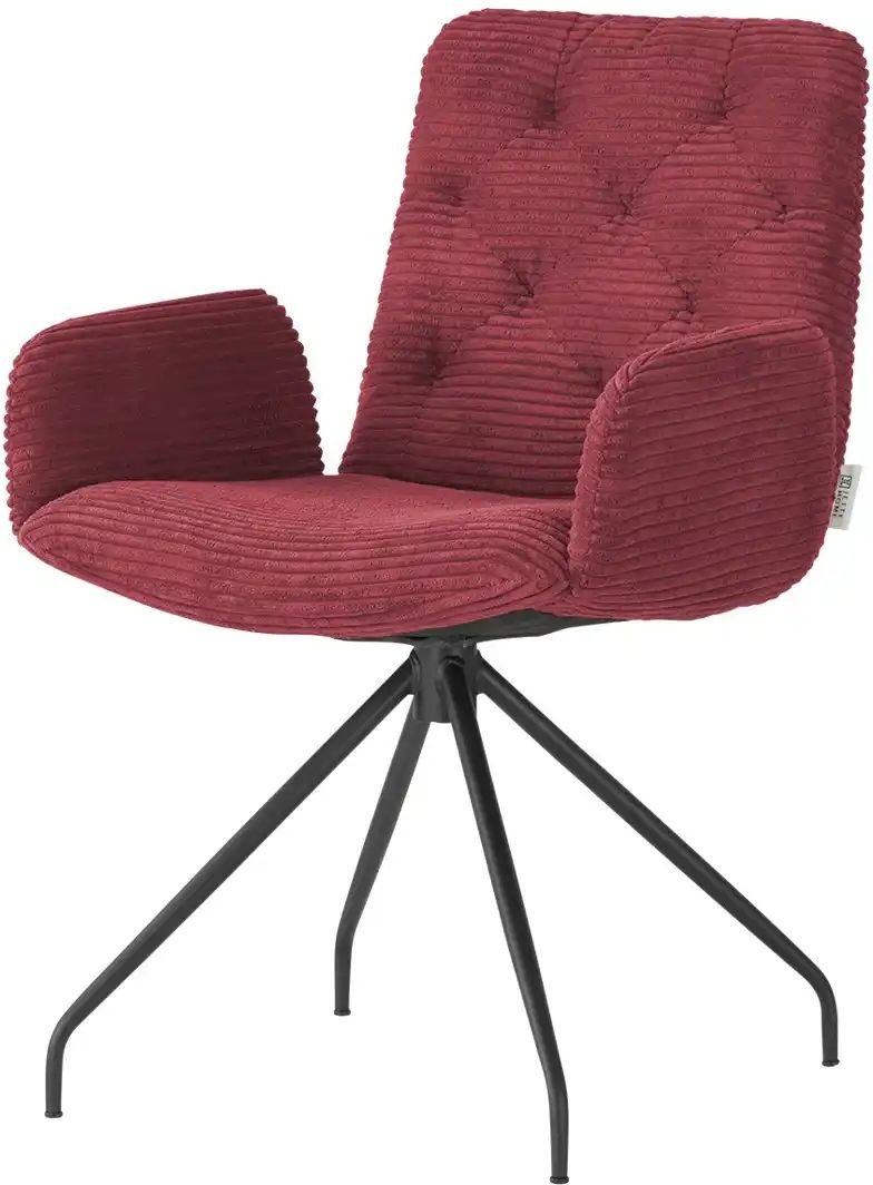 Jette Home Polsterstuhl Salo ¦ rot ¦ Maße (cm): B: 59 H: 87 T: 66.0 Stühle > Esszimmerstühle > Esszimmerstühle mit Arml...