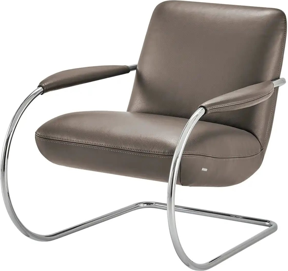 KOINOR Freischwingersessel aus Echtleder Jingle ¦ braun ¦ Maße (cm): B: 80 H: 83 T: 95.0 Polstermöbel > Sessel > Lederse...