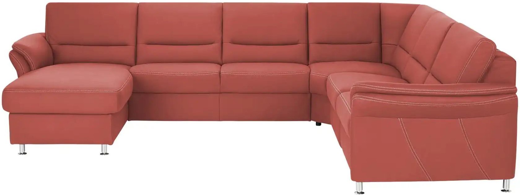 meinSofa Wohnlandschaft  Donald ¦ rot ¦ Maße (cm): B: 330 H: 89 T: 262.0 Polstermöbel > Sofas > Wohnlandschaften - Höffn...