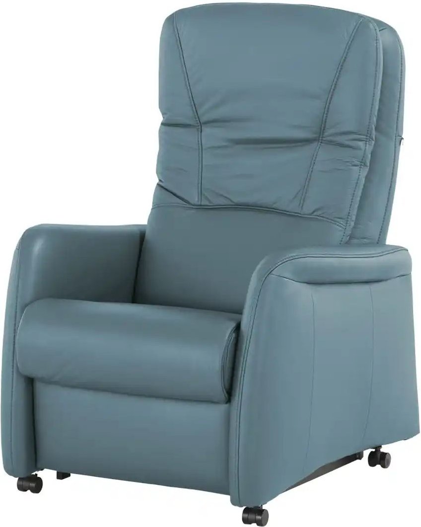 Hukla Ledersessel mit verschiedenen Funktionen Tobias ¦ blau ¦ Maße (cm): B: 75 H: 102 T: 88.0 Polstermöbel > Sessel > R...