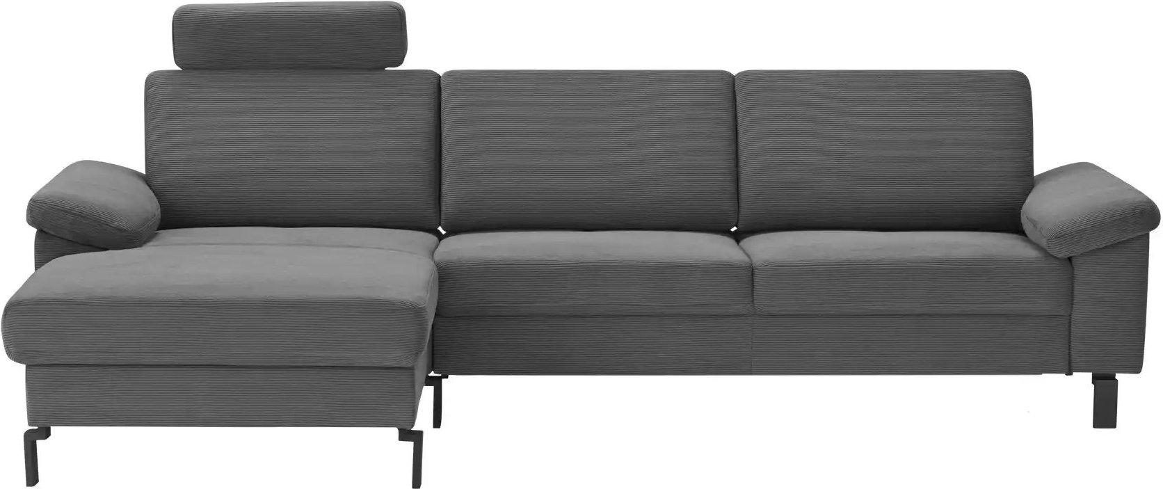 Thumbnail - Max Schelling Ecksofa Feincord Maximum Move ¦ grau ¦ Maße (cm): B: 284 H: 85 T: 185.0 Polstermöbel > Sofas > Ecksofas - ...