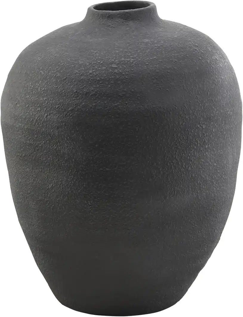 HOME STORY Vase   ¦ schwarz ¦ Terracotta ¦ Maße (cm): H: 36,5  Ø: 29 Accessoires > Vasen - Höffner