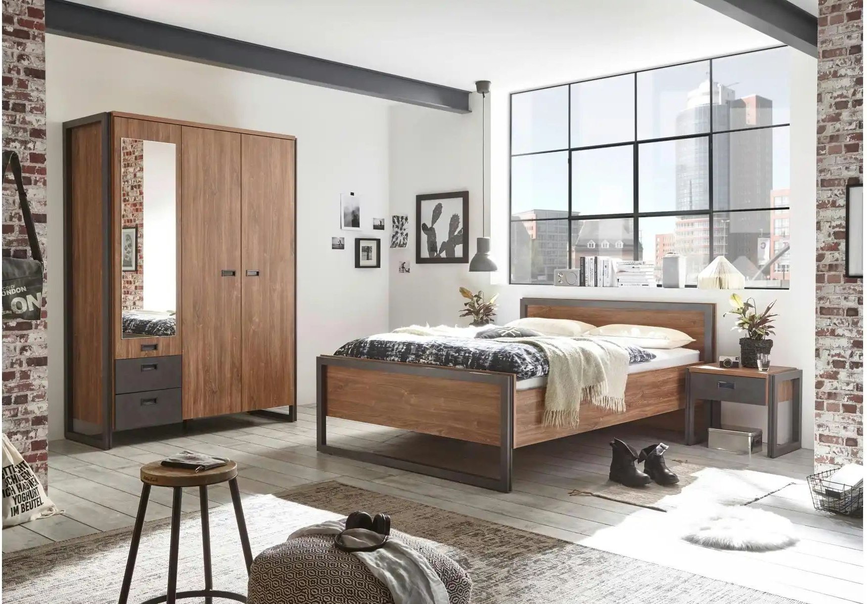 Schlafzimmer Dinan ¦ braun ¦ Maße (cm): B: 138 H: 202 T: 59.0 Komplett-Schlafzimmer - Höffner